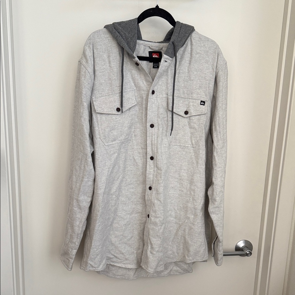 Quiksilver Gray Lightweight Shirt Jacket